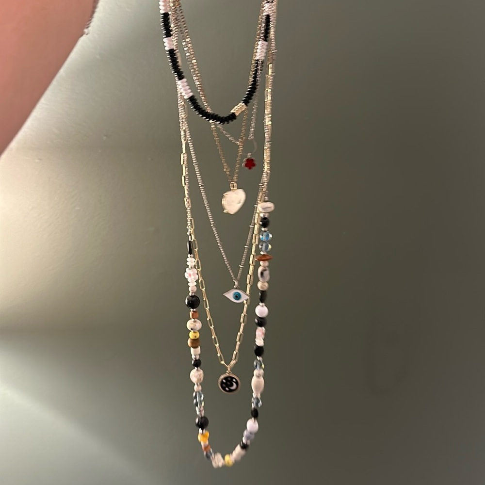 Free People Statement Bead Necklace